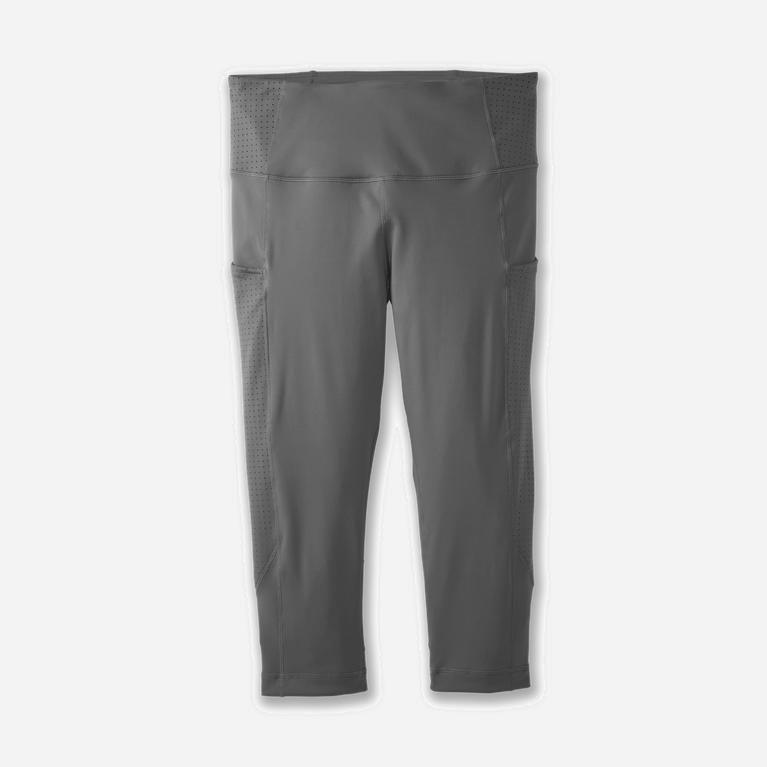 Brooks Method 1/2 Crop Womens Running Leggings Ireland Steel/grey (NSYC-39478)